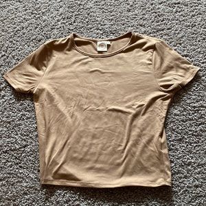 Tan crop top